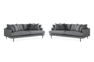 Menard Soffgrupp 4-sits + 4-sits Tygsoffa