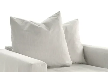 Menard Soffgrupp 4-sits Högervänd L-formad Schäslongsoffa + Fåtölj i Tyg - Ljusgrå - Möbler - Soffa - Soffgrupp