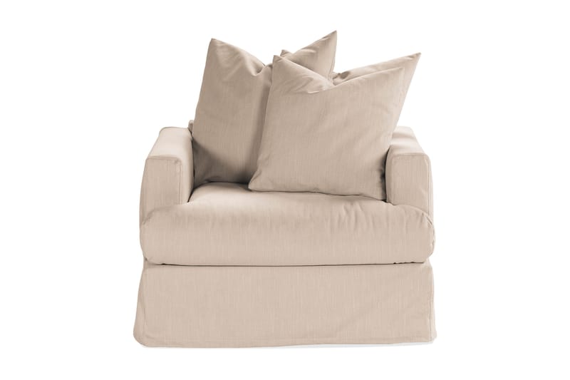 Menard Soffgrupp 4-sits Vänstervänd L-formad Schäslongsoffa + Fåtölj i Tyg - Beige - Möbler - Soffa - Soffgrupp
