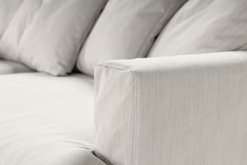 Menard Soffgrupp 4-sits Vänstervänd L-formad Schäslongsoffa + Fåtölj i Tyg - Ljusgrå - Möbler - Soffa - Soffgrupp