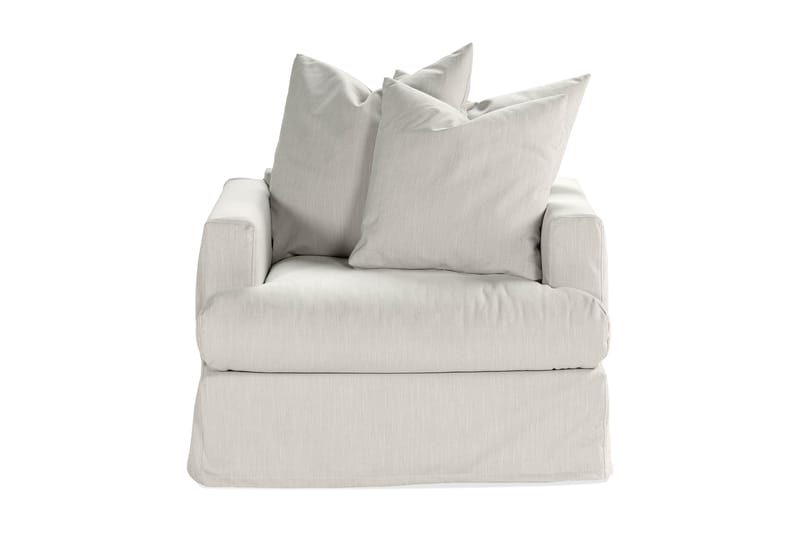 Menard Soffgrupp 4-sits Vänstervänd L-formad Schäslongsoffa + Fåtölj i Tyg - Ljusgrå - Möbler - Soffa - Divansoffa & schäslongsoffa