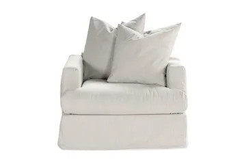 Menard Soffgrupp 4-sits Vänstervänd L-formad Schäslongsoffa + Fåtölj i Tyg - Ljusgrå - Möbler - Soffa - Soffgrupp