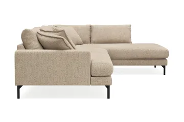 Menard Premium 5-sits Högervänd L-formad Djup Schäslongsoffa i Chenille - Beige - Möbler - Soffa - Divansoffa & schäslongsoffa