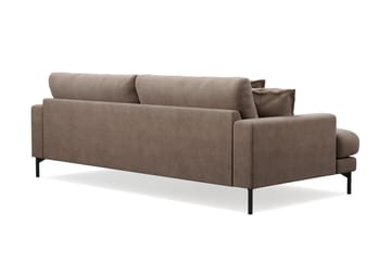 Menard Premium 4-sits Djup Soffa i Tyg - Brun - Möbler - Soffa - 4 sits soffa