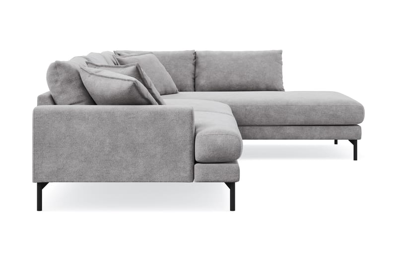 Menard Premium 5-sits Högervänd L-formad Djup Schäslongsoffa i Chenille - Grå - Möbler - Soffa - Divansoffa & schäslongsoffa