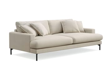 Menard Premium 4-sits Djup Soffa i Tyg - Beige - Möbler - Soffa - 4 sits soffa