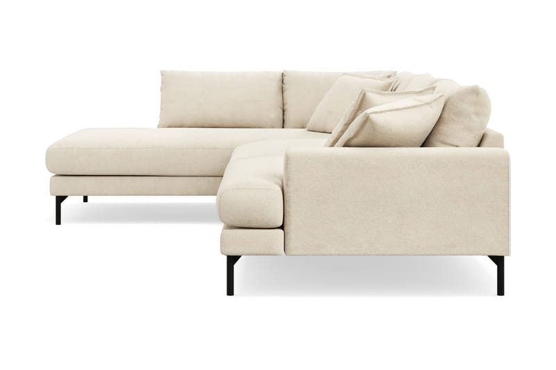 Menard Premium 5-sits Vänstervänd L-formad Djup Schäslongsoffa i Chenille - Beige - Möbler - Soffa - Divansoffa & schäslongsoffa