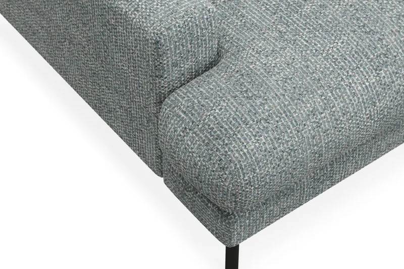 Menard Premium 5-sits Högervänd L-formad Djup Schäslongsoffa i Chenille - Grå/Blå - Möbler - Soffa - Divansoffa & schäslongsoffa