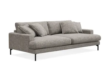 Menard Premium 4-sits Djup Soffa i Chenille - Grå - Möbler - Soffa - 4 sits soffa
