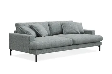Menard Premium 4-sits Djup Soffa i Chenille - Grå/Blå - Möbler - Soffa - 4 sits soffa