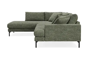 Menard Premium 5-sits Vänstervänd L-formad Djup Schäslongsoffa i Chenille - Grön - Möbler - Soffa - Divansoffa & schäslongsoffa