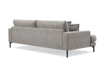 Menard Premium 4-sits Djup Soffa i Chenille - Grå/Brun - Möbler - Soffa - 4 sits soffa