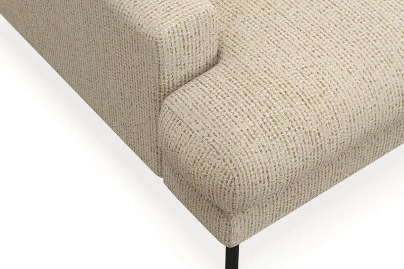 Menard Premium 5-sits Högervänd L-formad Djup Schäslongsoffa i Chenille - Beige - Möbler - Soffa - Divansoffa & schäslongsoffa