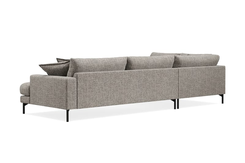 Menard Premium 5-sits Vänstervänd L-formad Djup Schäslongsoffa i Chenille - Grå - Möbler - Soffa - Divansoffa & schäslongsoffa
