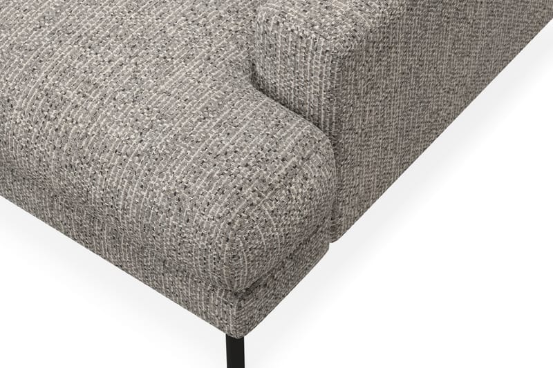 Menard Premium 5-sits Vänstervänd L-formad Djup Schäslongsoffa i Chenille - Grå - Möbler - Soffa - Divansoffa & schäslongsoffa