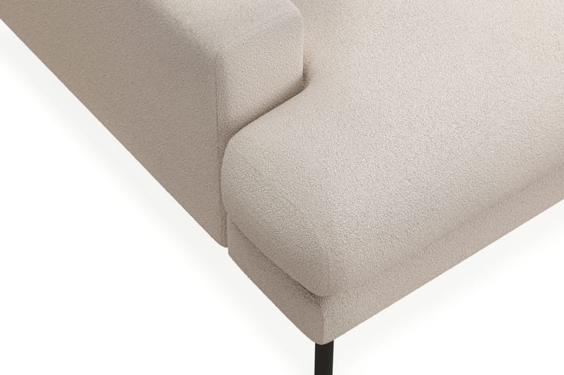 Menard Premium 5-sits Högervänd L-formad Djup Schäslongsoffa i Bouclé - Ljusbeige - Möbler - Soffa - Divansoffa & schäslongsoffa