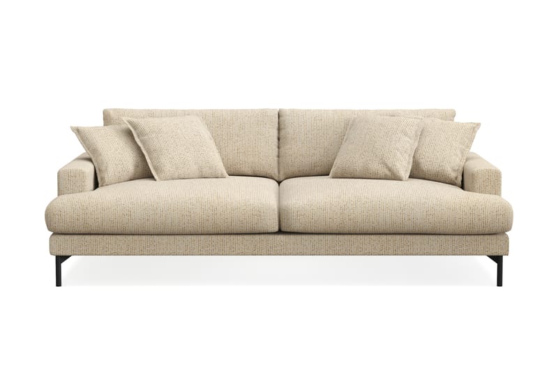 Menard Premium 4-sits Djup Soffa i Chenille - Beige - Möbler - Soffa - 4 sits soffa