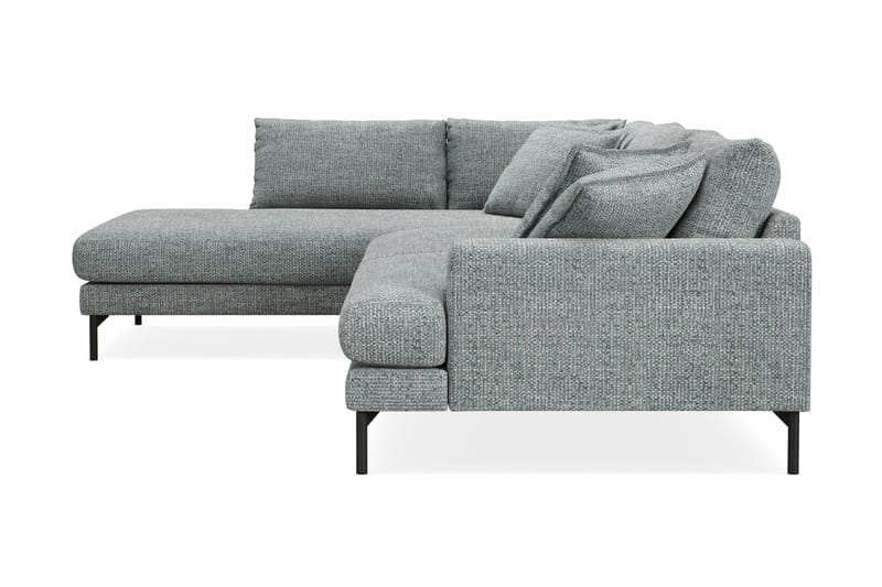 Menard Premium 5-sits Vänstervänd L-formad Djup Schäslongsoffa i Chenille - Grå/Blå - Möbler - Soffa - Divansoffa & schäslongsoffa