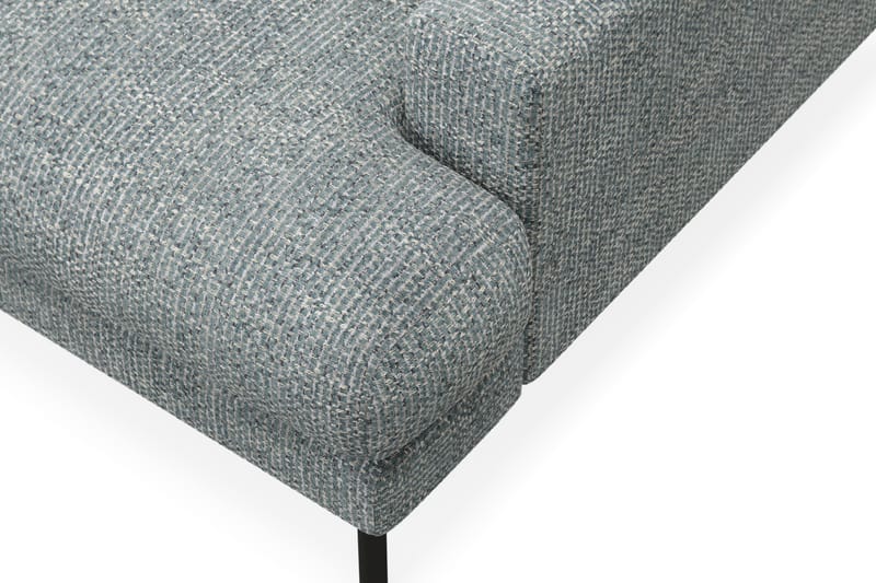 Menard Premium 5-sits Vänstervänd L-formad Djup Schäslongsoffa i Chenille - Grå/Blå - Möbler - Soffa - Divansoffa & schäslongsoffa