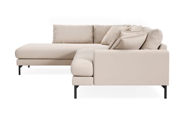 Menard Premium 5-sits Vänstervänd L-formad Djup Schäslongsoffa i Bouclé - Ljusbeige - Möbler - Soffa - Divansoffa & schäslongsoffa