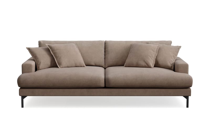 Menard Premium 4-sits Djup Soffa i Tyg, Brun