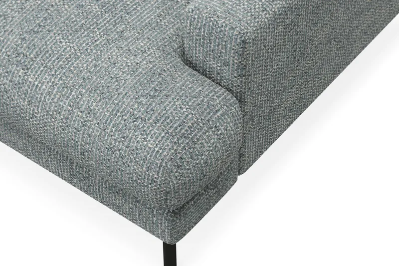 Menard Premium 5-sits Vänstervänd L-formad Djup Schäslongsoffa i Chenille - Grå/Blå - Möbler - Soffa - Divansoffa & schäslongsoffa