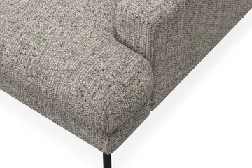 Menard Premium 5-sits Vänstervänd L-formad Djup Schäslongsoffa i Chenille - Grå - Möbler - Soffa - Divansoffa & schäslongsoffa