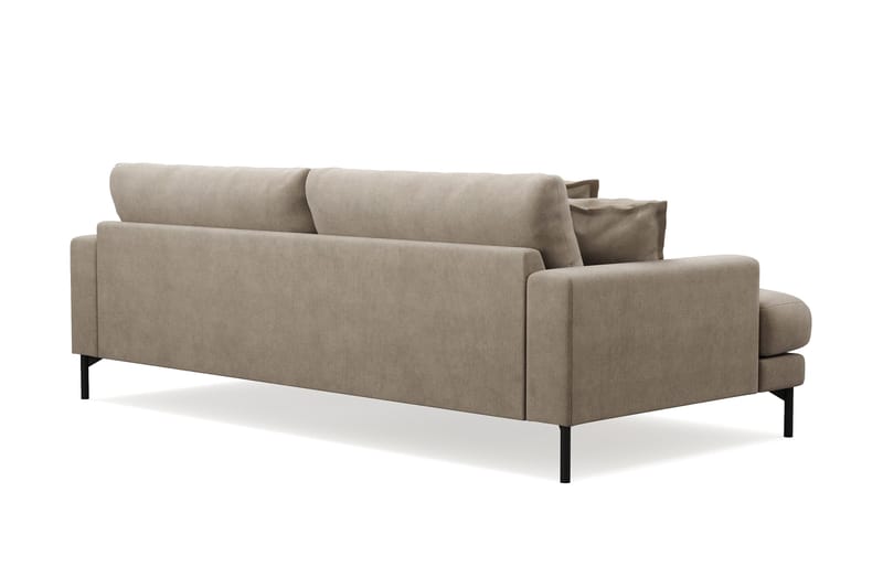 Menard Premium 4-sits Djup Soffa i Tyg - Brun - Möbler - Soffa - 4 sits soffa