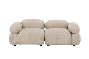 Mika 2-sits Bubblig Soffa i Tyg - Beige - Möbler - Soffa - 2 sits soffa