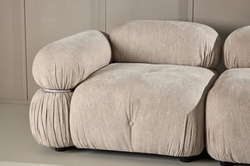 Mika 2-sits Bubblig Soffa i Tyg - Beige - Möbler - Soffa - 2 sits soffa