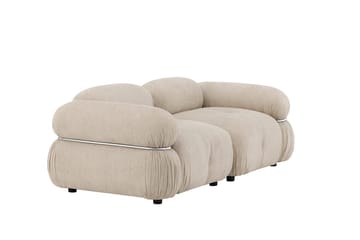 Mika 2-sits Bubblig Soffa i Tyg - Beige - Möbler - Soffa - 2 sits soffa