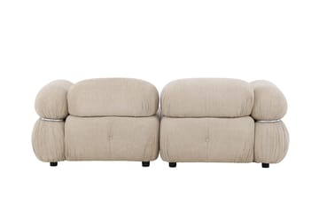 Mika 2-sits Bubblig Soffa i Tyg - Beige - Möbler - Soffa - 2 sits soffa