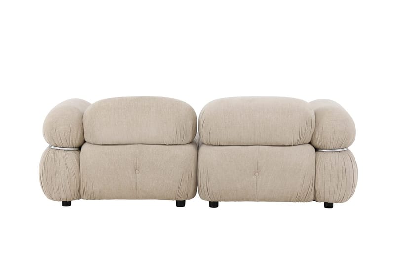 Mika 2-sits Bubblig Soffa i Tyg - Beige - Möbler - Soffa - 2 sits soffa