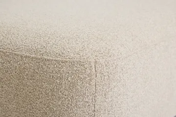 Milano 5-sits Rundad Högervänd L-soffa med Låg Rygg i Beige Boucle - Möbler - Soffa - Divansoffa & schäslongsoffa