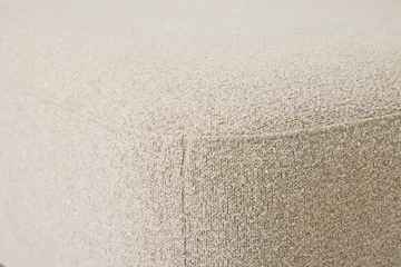 Milano 5-sits Rundad Vänstervänd L-soffa med Låg Rygg i Beige Boucle - Möbler - Soffa - Divansoffa & schäslongsoffa