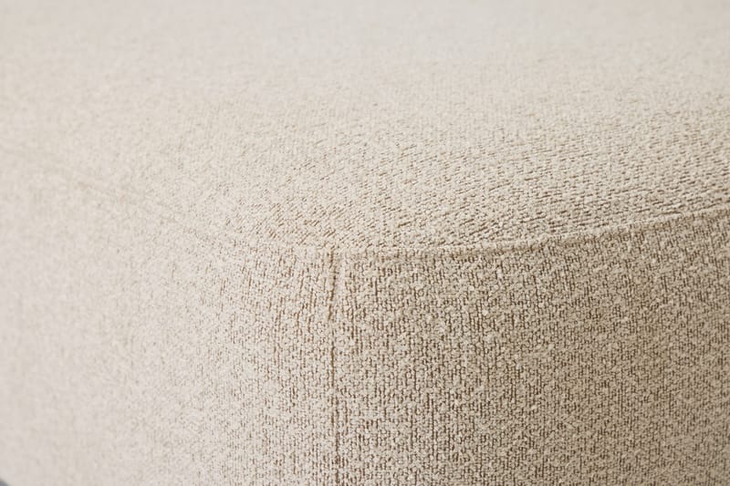 Milano 5-sits Rundad Vänstervänd L-soffa med Låg Rygg i Beige Boucle - Möbler - Soffa - Divansoffa & schäslongsoffa