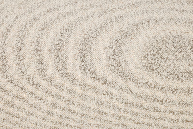 Milano 5-sits Rundad Vänstervänd L-soffa med Låg Rygg i Beige Boucle - Möbler - Soffa - Divansoffa & schäslongsoffa