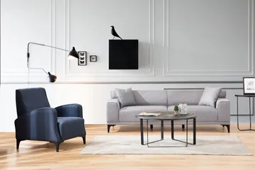 Mississauga Soffa 3-sits - Ljusgrå - Möbler - Soffa - 3 sits soffa