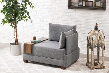 Algeria Fåtölj Höger - Grå - Möbler - Soffa - Modulsoffa - Övriga moduler till modulsoffa