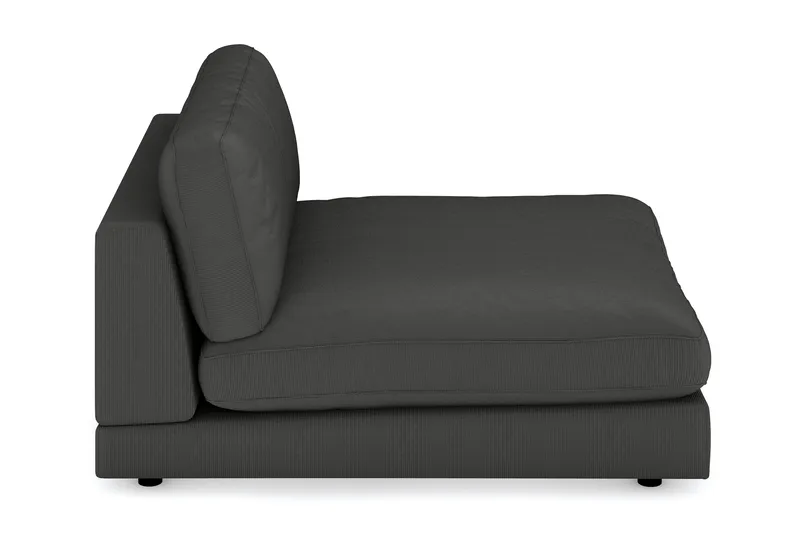 Arken 1-sits Divanmodul i Manchester - Mörkgrå - Möbler - Soffa - Modulsoffa - Övriga moduler till modulsoffa