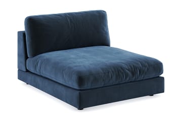 Arken 1-sits Divanmodul i Sammet - Blå - Möbler - Soffa - Modulsoffa - Övriga moduler till modulsoffa