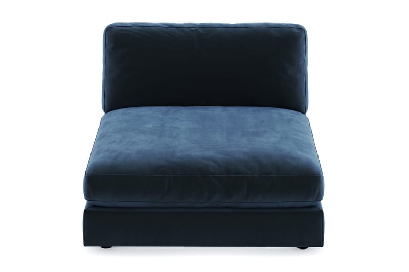 Arken 1-sits Divanmodul i Sammet - Blå - Möbler - Soffa - Modulsoffa - Övriga moduler till modulsoffa