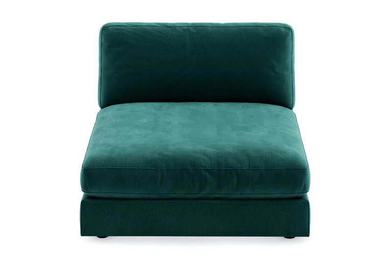 Arken 1-sits Divanmodul i Sammet - Grön - Möbler - Soffa - Modulsoffa - Övriga moduler till modulsoffa