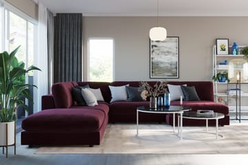 Arken 1-sits Divanmodul i Sammet - Lila - Möbler - Soffa - Modulsoffa - Övriga moduler till modulsoffa