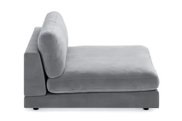 Arken 1-sits Divanmodul i Sammet - Ljusgrå - Möbler - Soffa - Modulsoffa - Övriga moduler till modulsoffa