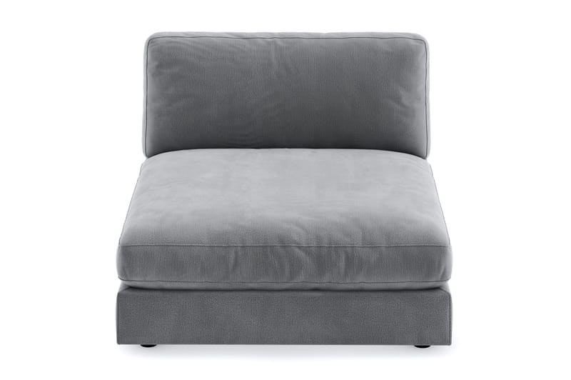 Arken 1-sits Divanmodul i Sammet - Ljusgrå - Möbler - Soffa - Modulsoffa - Övriga moduler till modulsoffa