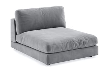 Arken 1-sits Divanmodul i Sammet - Ljusgrå - Möbler - Soffa - Modulsoffa - Övriga moduler till modulsoffa