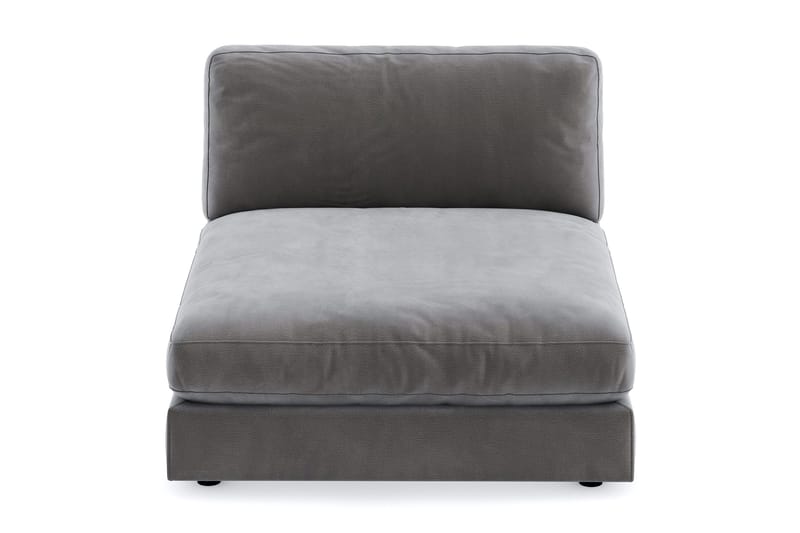 Arken 1-sits Divanmodul i Sammet - Mörkgrå - Möbler - Soffa - Modulsoffa - Övriga moduler till modulsoffa