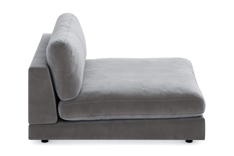 Arken 1-sits Divanmodul i Sammet - Mörkgrå - Möbler - Soffa - Modulsoffa - Övriga moduler till modulsoffa