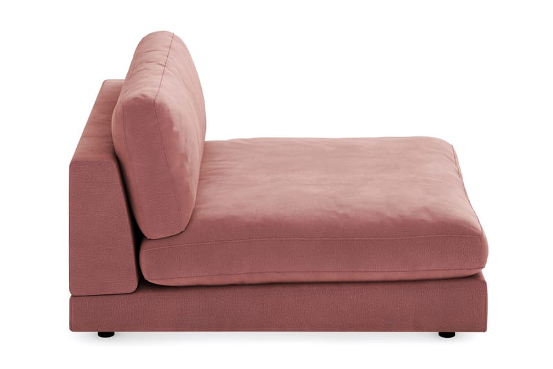 Arken 1-sits Divanmodul i Sammet - Rosa - Möbler - Soffa - Modulsoffa - Övriga moduler till modulsoffa